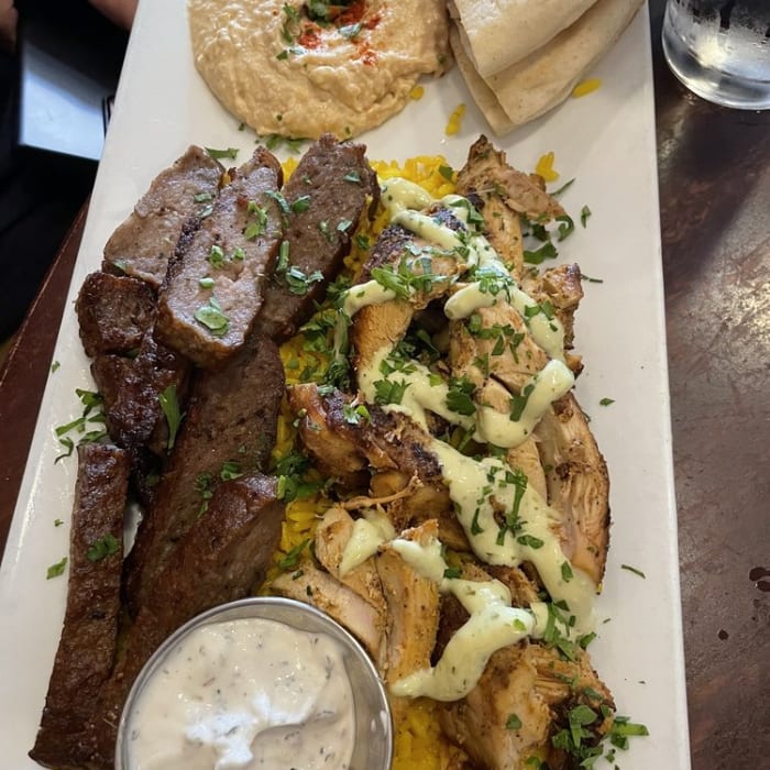 Middle Eastern Combo Platter.